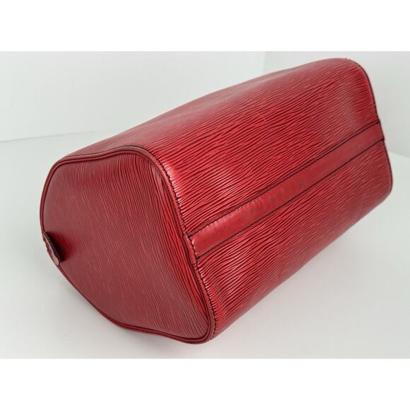 Louis Vuitton Epi Speedy 25 Handbag Castillan Red Leather - Picture 7 of 16